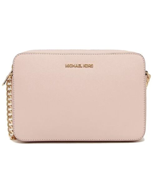 Bolso de hombro de piel Pink Jet Set - 24x16x5 cm