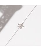 Bracelet Stars Diamant 0.047 ct or blanc