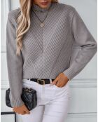 Pull Bowden gris