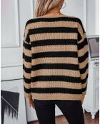 Pull Braelyn beige/noir