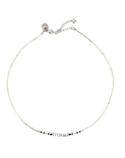 Collier May en Perles Miyuki bleu/argenté