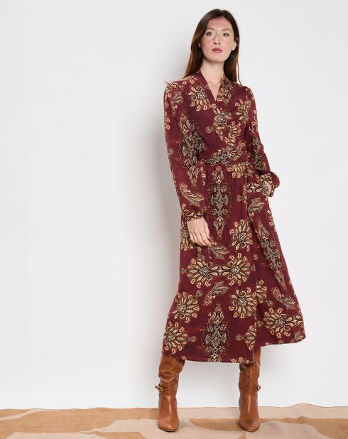 Abito bordeaux Carrie