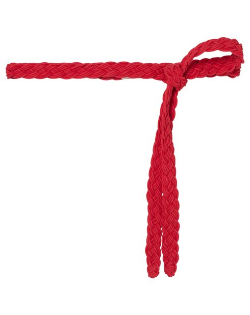 Ceinture Tressée Fran corail