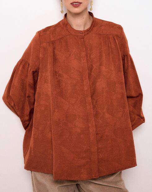 Chemise Loose Camelia terracotta