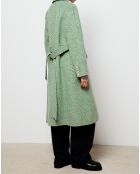 Manteau long en Laine mélangée Magda vert