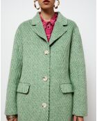 Manteau long en Laine mélangée Magda vert