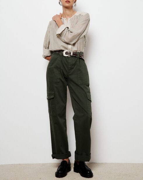 Pantalon Cargo Denise kaki