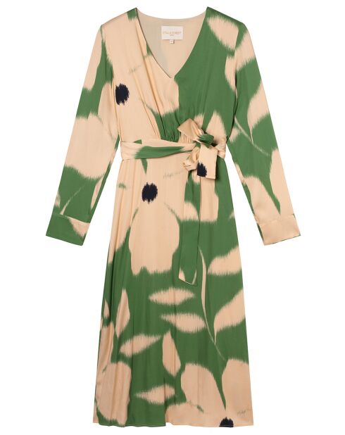 Robe Midi Flore verte