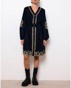 Robe courte Loubna noire