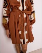 Robe courte Deva terracotta