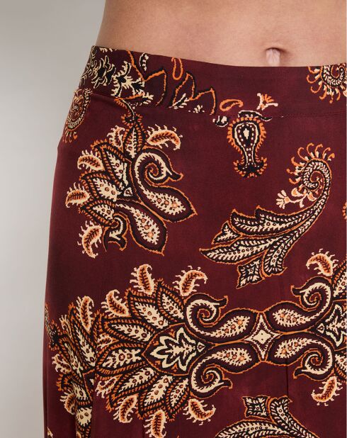 Gonna midi bordeaux Carrie