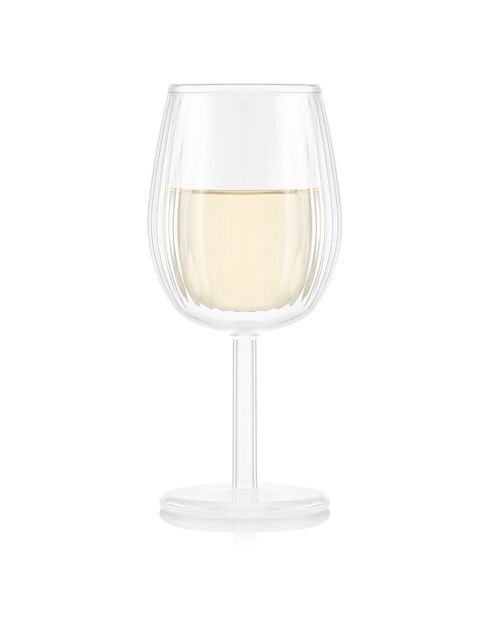 2 Verres à vin blanc double paroi -  0.2 L