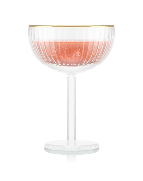 2 coupes à champagne double paroi - 0.2 L