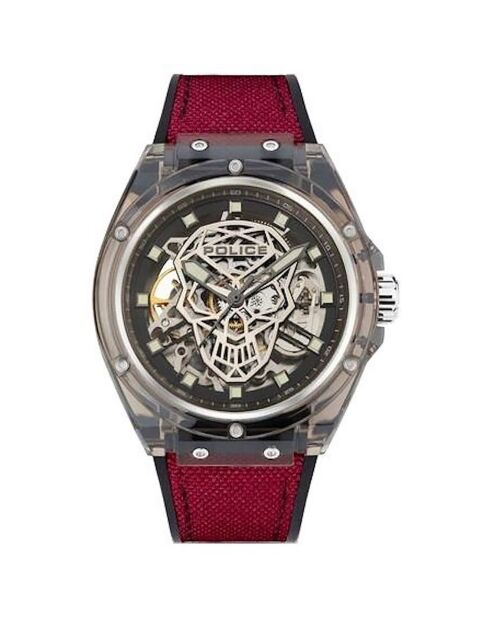 Montre Homme en Silicone rouge