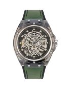 Montre Homme en Silicone verte