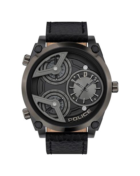 Montre Homme en Cuir noire