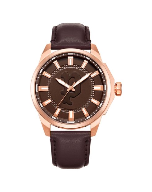 Montre Homme en Cuir marron