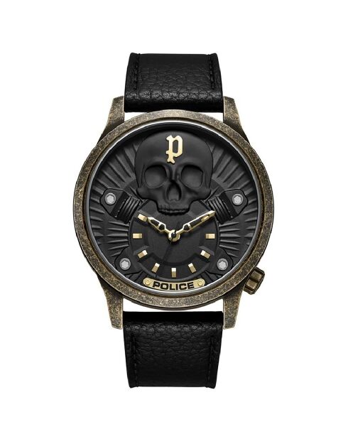 Montre Homme en Cuir noire