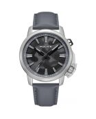 Montre Homme en Cuir gris