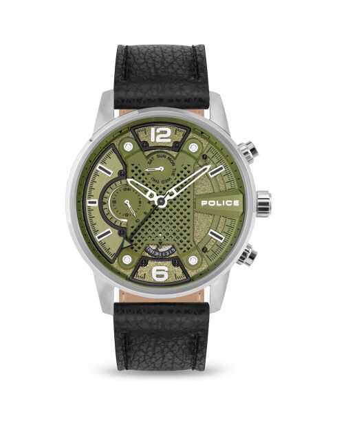 Montre Homme en Cuir noire