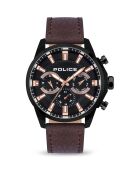 Montre Homme en Cuir marron