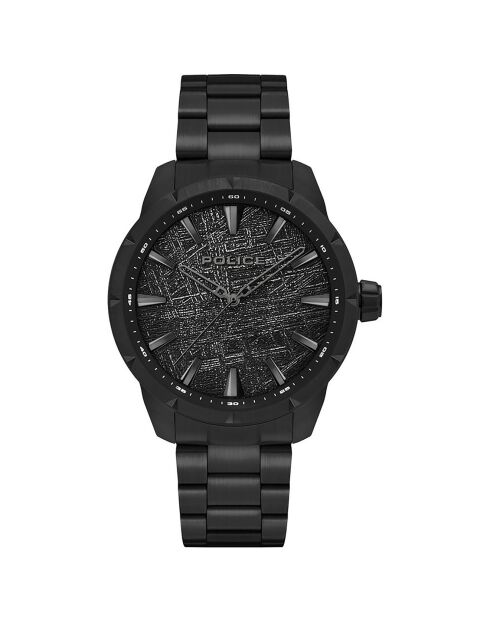 Montre Homme en Acier noire