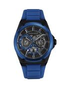 Montre Homme en Silicone bleue