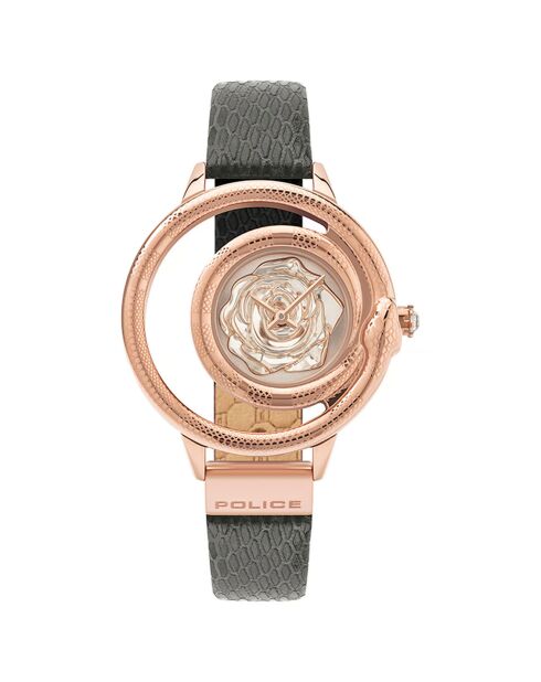 Montre Femme en Cuir grise