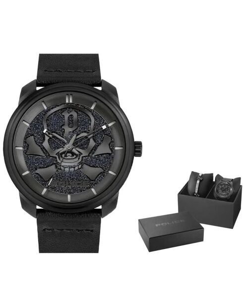 Montre Homme en Cuir noire