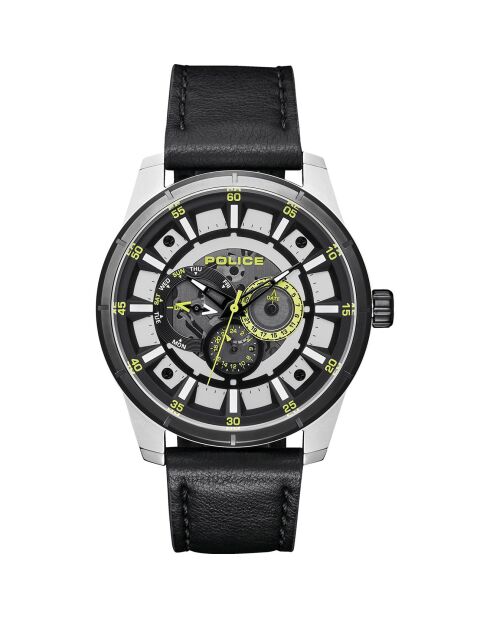 Montre Homme en Cuir noire