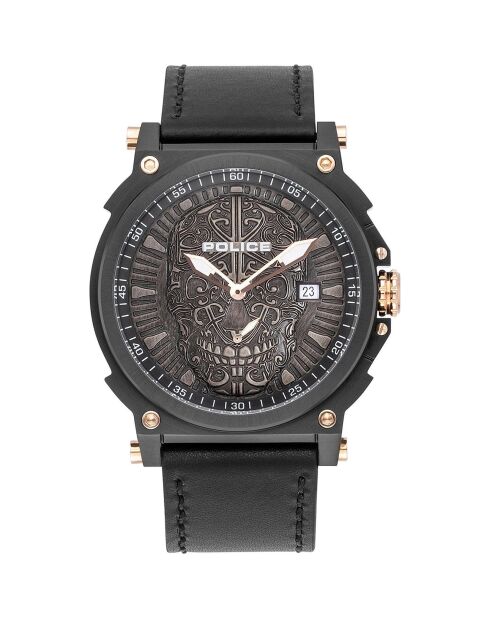 Montre Homme en Cuir noire