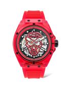 Montre Automatique Homme en Résine rouge