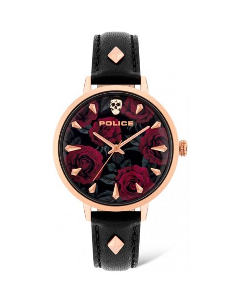 Montre Femme en Cuir noire