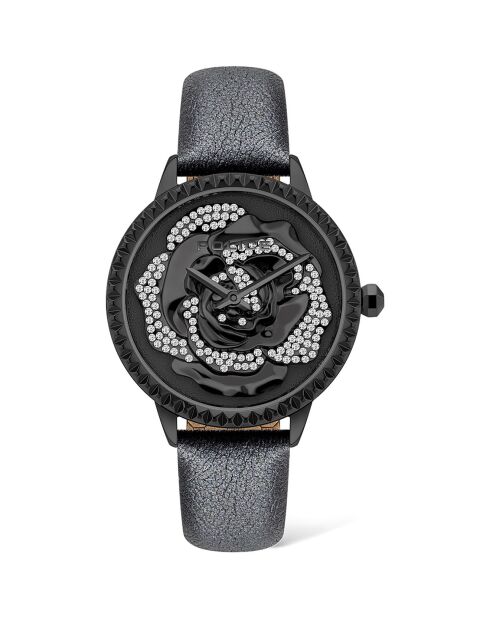 Montre Femme en Cuir noire