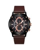 Montre Homme en Cuir marron