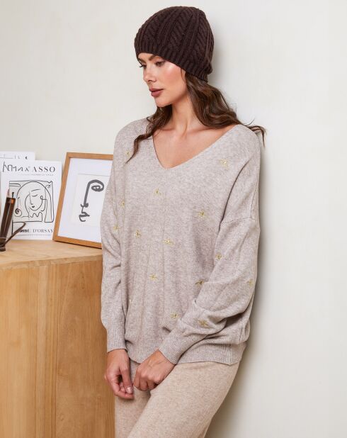 Pull Louise taupe