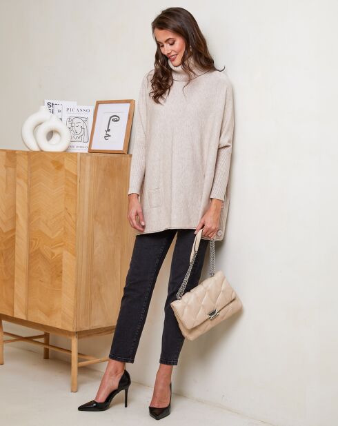 Pull Ambre taupe