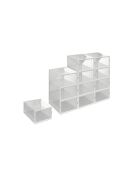 Boites de rangement à chaussures empilables transparentes - lot de 12