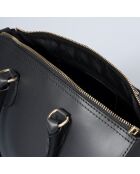 Borsa a mano Elsie in pelle nera - 26x14x21 cm