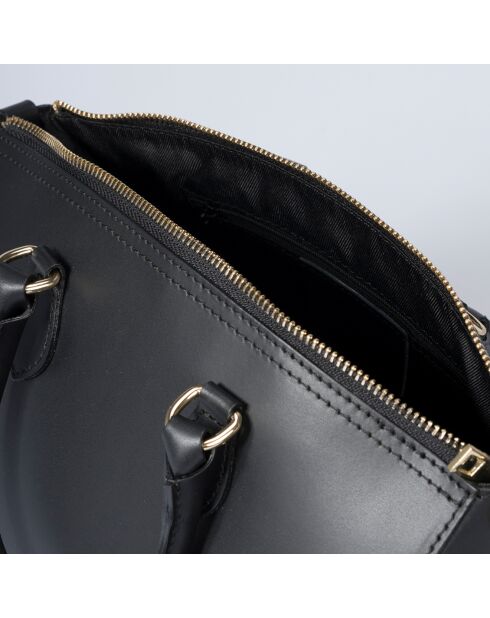 Borsa a mano Elsie in pelle nera - 26x14x21 cm