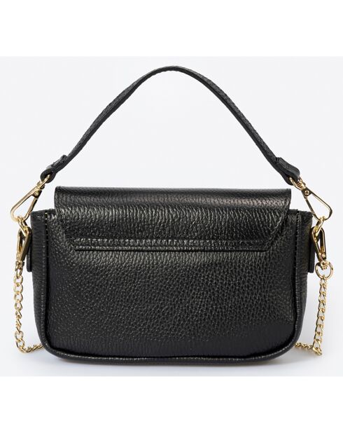 Sac à main en Cuir Clara noir - 19x6x12