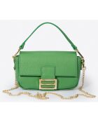 Sac à main en Cuir Clara vert - 19x6x12