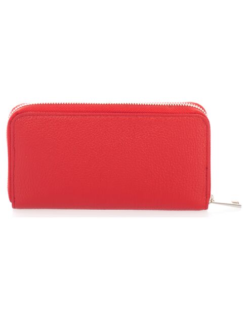 Portefeuille en Cuir Phoebe rouge - 21x2x12 cm