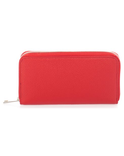 Portefeuille en Cuir Phoebe rouge - 21x2x12 cm