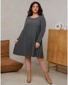 Robe Ambre vert kaki