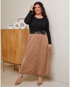 Jupe Rose camel