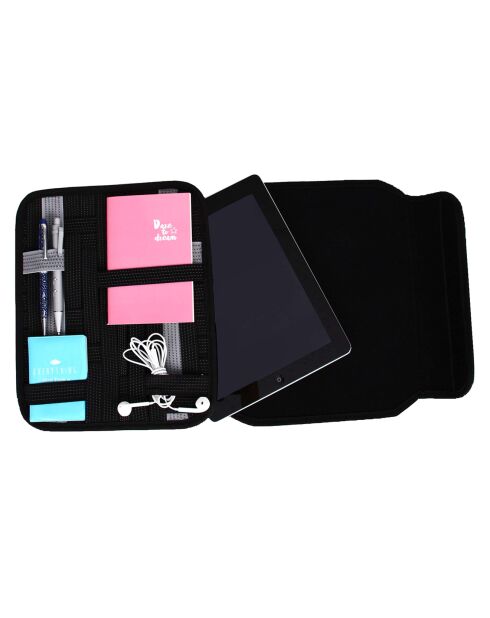 Organisateur de poche pour tablette multicolore - 23x40x3 cm