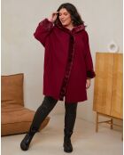 Manteau Louna rouge bordeaux