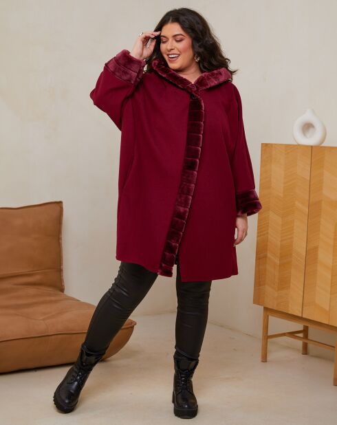 Manteau Louna rouge bordeaux