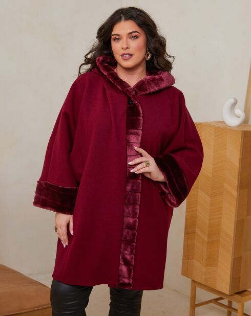 Manteau Louna rouge bordeaux